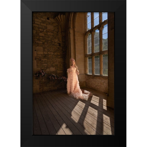 Lady Of The Manor Black Modern Wood Framed Art Print by Dixon, Colin