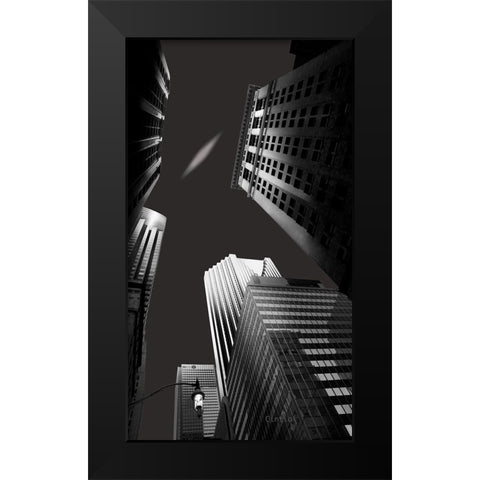 Bank Band Black Modern Wood Framed Art Print by Lilizaimu, Cintia