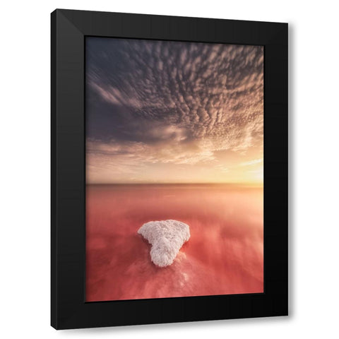 Salinas De Torrevieja-Spain Black Modern Wood Framed Art Print by Antonio Trivino, Jose