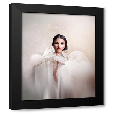 Fani Black Modern Wood Framed Art Print with Double Matting by Punyet Miro, Carles