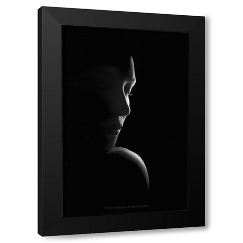 Essence Black Modern Wood Framed Art Print by Fidanza, Toni