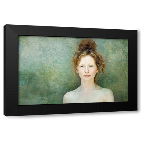 Lucy I Black Modern Wood Framed Art Print by Kenp