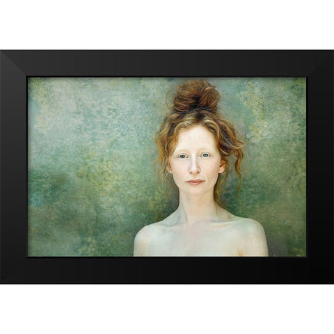Lucy I Black Modern Wood Framed Art Print by Kenp