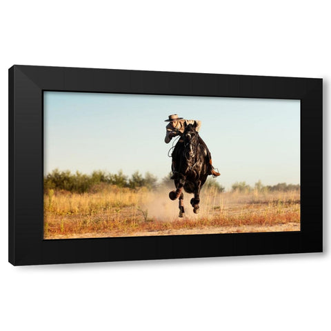 Catch ItaÂ€B Black Modern Wood Framed Art Print with Double Matting by Weerink, Celine