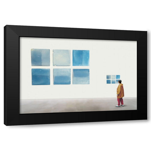 A Love For Small Things Black Modern Wood Framed Art Print by Vangindertael (Lagrange), Luc