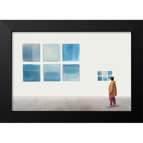 A Love For Small Things Black Modern Wood Framed Art Print by Vangindertael (Lagrange), Luc