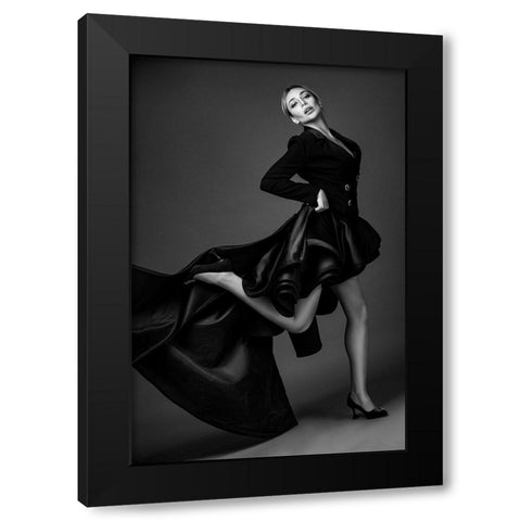 Dance... Black Modern Wood Framed Art Print with Double Matting by Behzadi Boroujeni, Amir