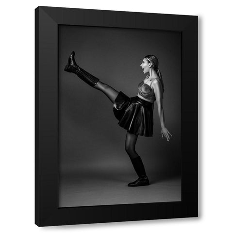 Scream! Black Modern Wood Framed Art Print with Double Matting by Behzadi Boroujeni, Amir