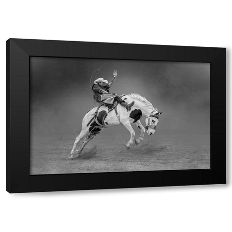 Get Off Me! Black Modern Wood Framed Art Print with Double Matting by Ni, Xiaolin