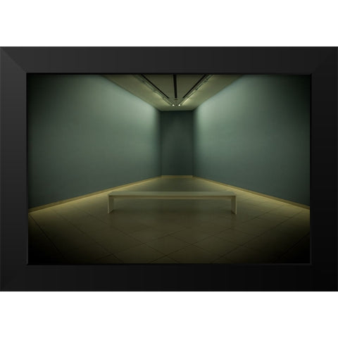 Room Black Modern Wood Framed Art Print by Wolters-Wrase, Heike