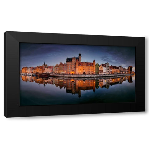 GdaaÂ„Sk Black Modern Wood Framed Art Print with Double Matting by Malkiewicz, Lukasz