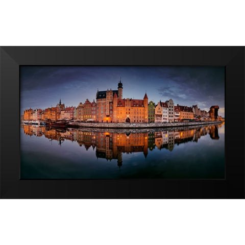 GdaaÂ„Sk Black Modern Wood Framed Art Print by Malkiewicz, Lukasz