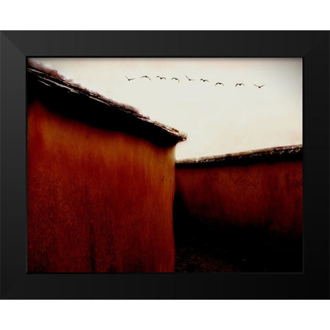 Leaving For Winter Black Modern Wood Framed Art Print by Thomas, Gareth