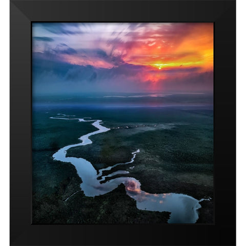 My Affectionate Beloved Black Modern Wood Framed Art Print by Yu, Liyun