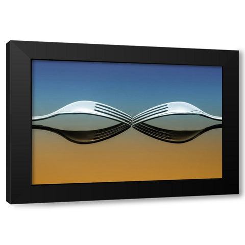 Forkart Black Modern Wood Framed Art Print by Zimmermann, Urs