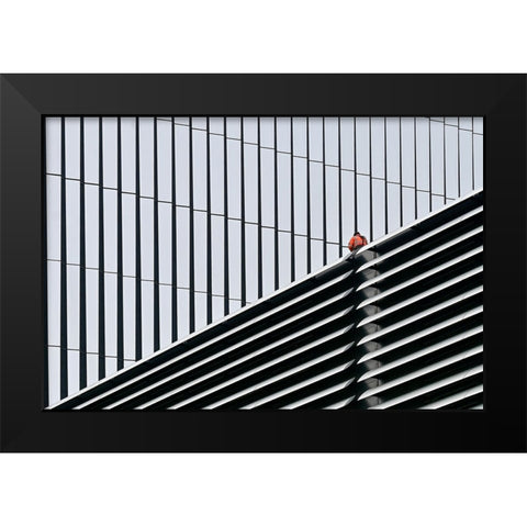 Science Park Black Modern Wood Framed Art Print by Wilbers, Wiebe