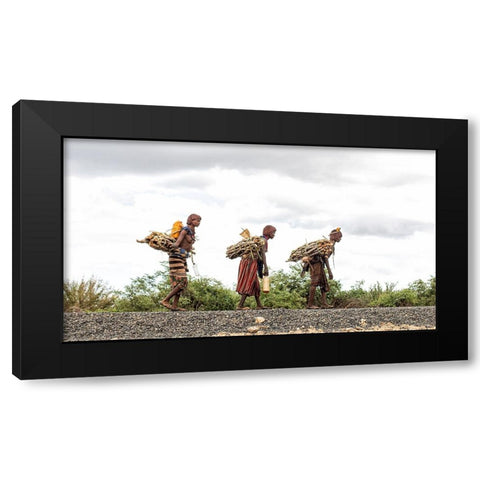 Hard Work II Black Modern Wood Framed Art Print by Wiener, Iris