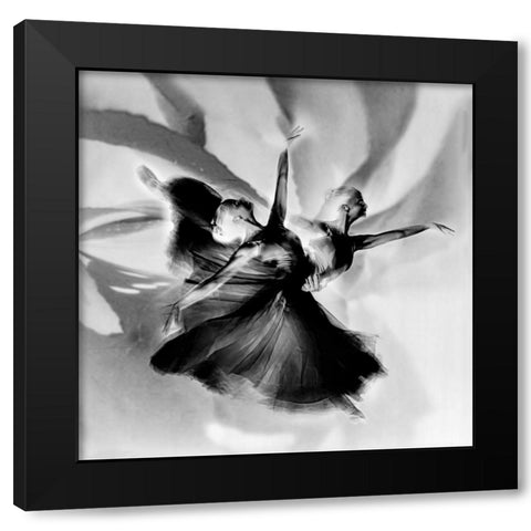 Dance In Black And White Black Modern Wood Framed Art Print with Double Matting by Pansky, Rachel