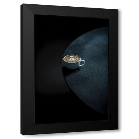 Latte Black Modern Wood Framed Art Print by Hamedani, Ardalan