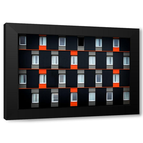 4 X 6  2 Black Modern Wood Framed Art Print with Double Matting by Parola, Roberto