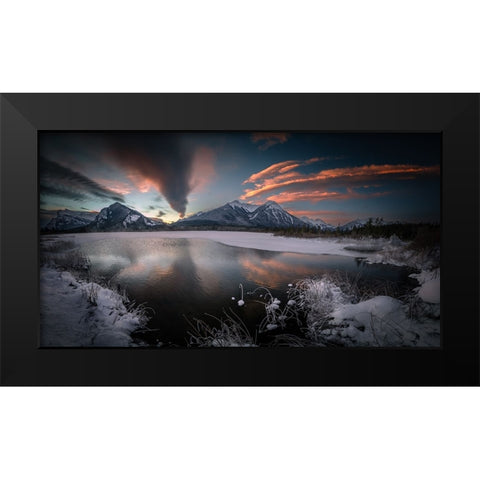 Waking Up...... Black Modern Wood Framed Art Print by Li, Bing