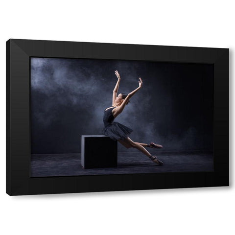 Untitled Black Modern Wood Framed Art Print by Suhardjo, Lisdiyanto