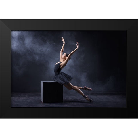 Untitled Black Modern Wood Framed Art Print by Suhardjo, Lisdiyanto