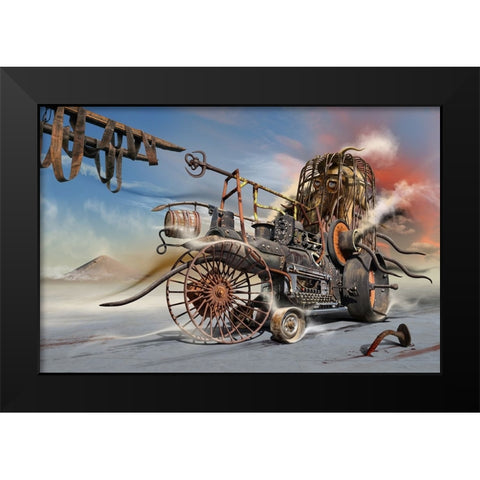 C_1504 Black Modern Wood Framed Art Print by Penchev, Radoslav