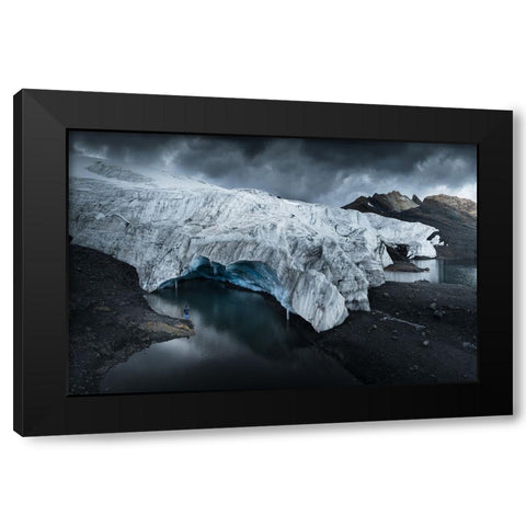 Pastoruri Glacier Black Modern Wood Framed Art Print by Nienartowicz, Karol