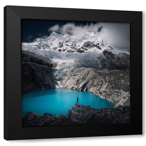 Laguna Black Modern Wood Framed Art Print by Nienartowicz, Karol