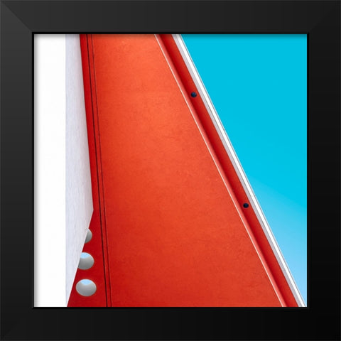 Air Holes Black Modern Wood Framed Art Print by Van Son, Greetje