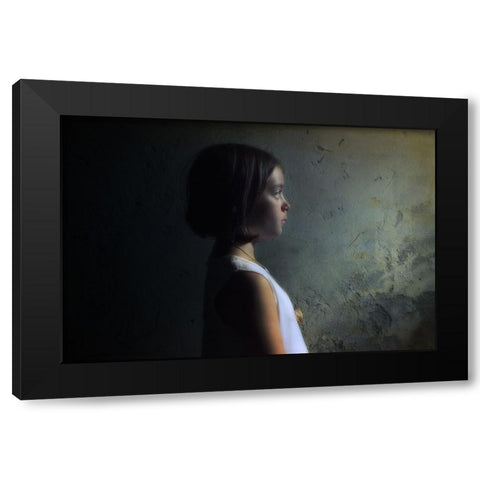 Growing Up Black Modern Wood Framed Art Print with Double Matting by Manini, Filippo