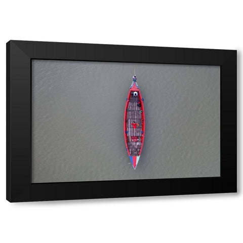 Color Of Life Black Modern Wood Framed Art Print by Khan Ronnie, Azim