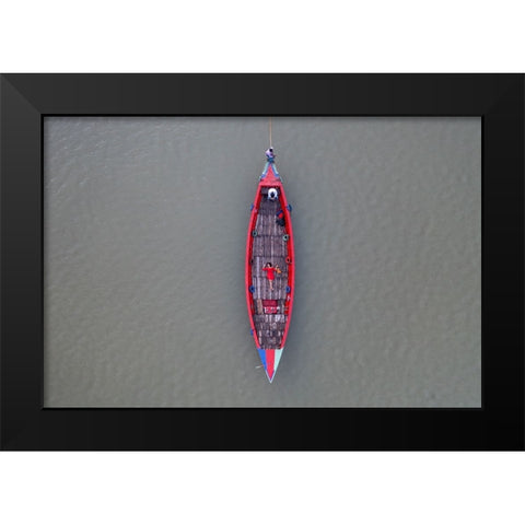 Color Of Life Black Modern Wood Framed Art Print by Khan Ronnie, Azim