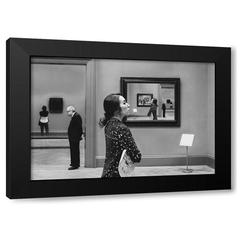 Dacjan Vu Black Modern Wood Framed Art Print with Double Matting by Getsadze, Zurab
