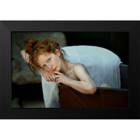 Lucy IV Black Modern Wood Framed Art Print by Kenp