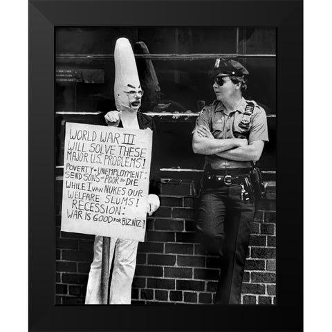 Meeting Of The Minds Black Modern Wood Framed Art Print by Castellano, Michael