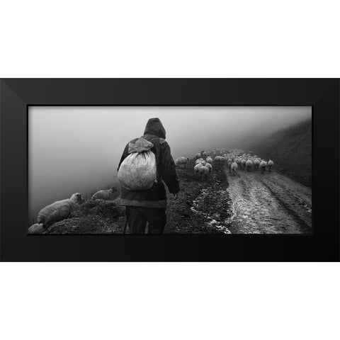 On The Way Home Black Modern Wood Framed Art Print by Arabzadeh, Abbas