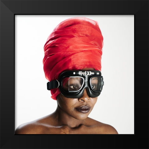 Flying Black Modern Wood Framed Art Print by Brackstone, Mel