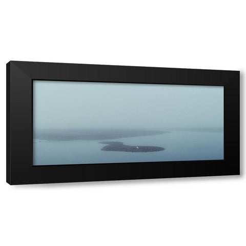 Haze Black Modern Wood Framed Art Print by Saito, Misaki