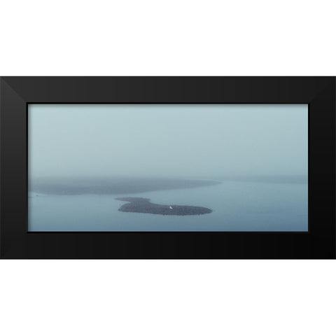 Haze Black Modern Wood Framed Art Print by Saito, Misaki