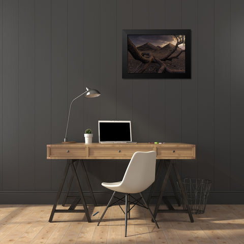 Guide Me To The Light Black Modern Wood Framed Art Print by Sulaiman Alshehhi, Ahmed