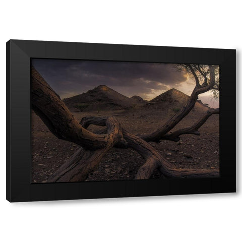 Guide Me To The Light Black Modern Wood Framed Art Print by Sulaiman Alshehhi, Ahmed