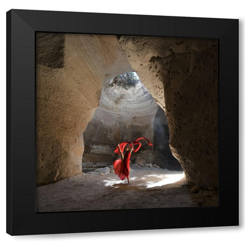 TctctÂžTÂ•TÂŸ Black Modern Wood Framed Art Print with Double Matting by Gil, Yoram