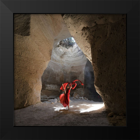 TctctÂžTÂ•TÂŸ Black Modern Wood Framed Art Print by Gil, Yoram