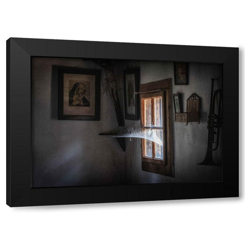 Past Time Black Modern Wood Framed Art Print by Mihailowitsch, Pia