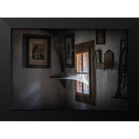 Past Time Black Modern Wood Framed Art Print by Mihailowitsch, Pia