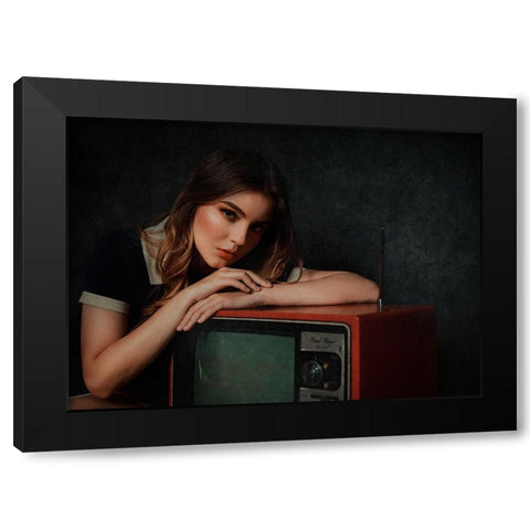 Memory Black Modern Wood Framed Art Print by Abdillah, Djayent
