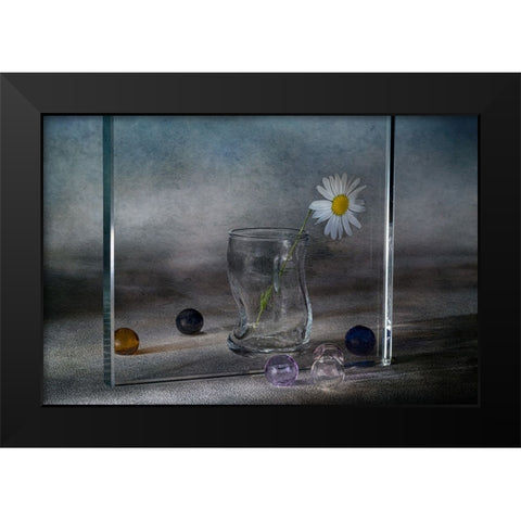 Autumn Miniature Black Modern Wood Framed Art Print by Kopcev, Igor