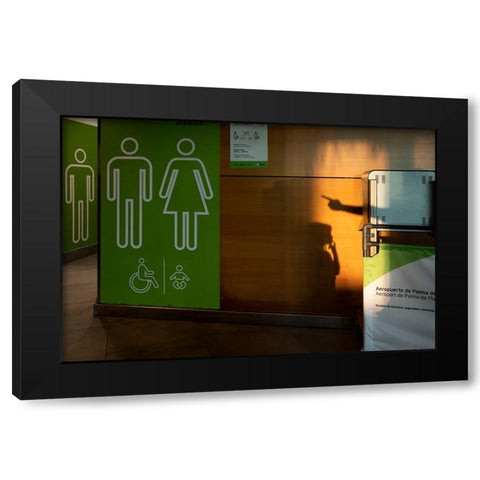 Untitled Black Modern Wood Framed Art Print with Double Matting by Abreu, Pablo